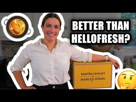 Video thumbnail: Marley Spoon Review: Is Martha Stewart's Meal Kit Worth It?